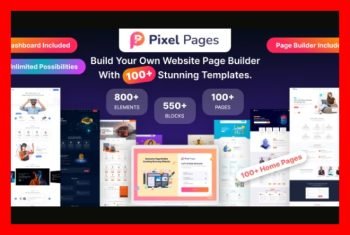 PixelPages - SAAS Application Website Builder for HTML Template | Extended License